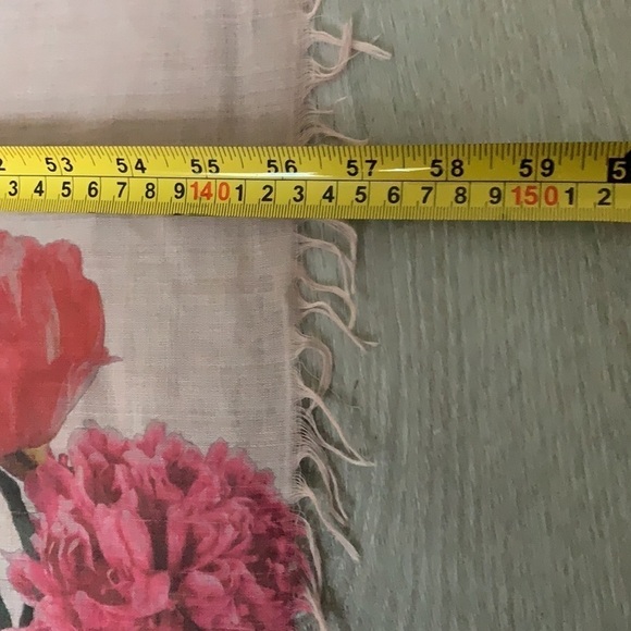 Floral pink wrap scarf blanket‎ romantic bohemian lightweight oversized - Picture 6 of 8